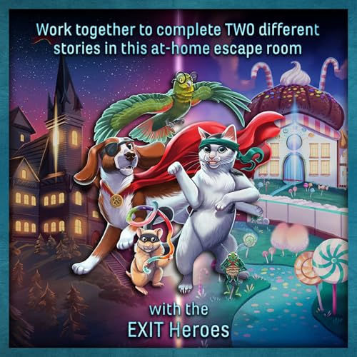 EXIT: The Game - Family - 2 Escape Adventures, At-Home Escape Room, Co-Operative Game, Family Activity, Brainteasers, 2-4 Players