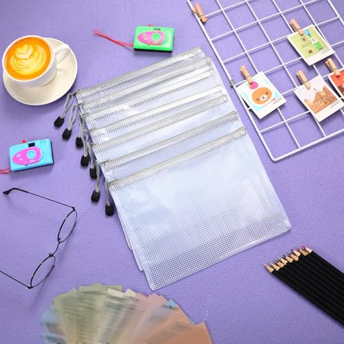 Jetec 32 Pcs Mesh Zipper Bags Bikini Organizer,Grey,9 x 7 Inch - color: Grey, size: 9 x 7 Inch