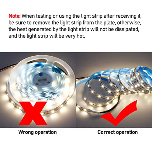 USB LED Strip Light Natural White 4000K 5V 13.12ft/4M(2pcs x 6.6ft) | USB Powered 240LEDs Flexible SMD2835 High Brightness No-Waterproof IP20 LED Tape Lights - color: Natural White