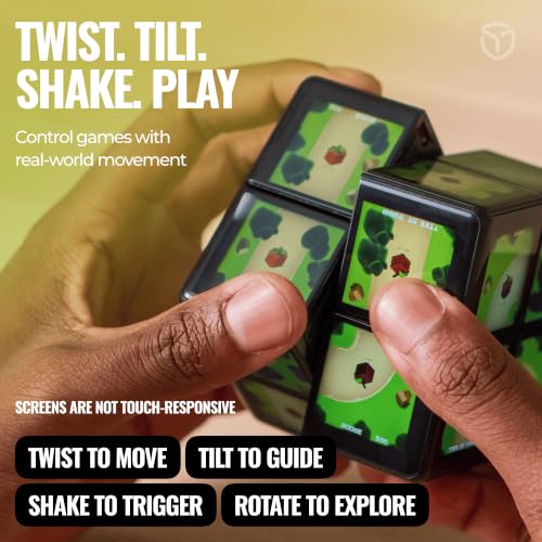 Rubik's WOWCUBE - Handheld Game Console, 100+ Games and Apps for Teens and Adults (Ages 13+) - STEM Certified Entertainment System - 24 Screens Interactive Gaming Cube