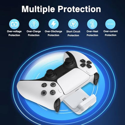 3000mAh PS5 Controller Battery Pack, Fast Charging PS5 External Battery for Sony PlayStation 5 LIP1708 DualSense CFI-ZCT1W Wireless Controller - size: 1 battery