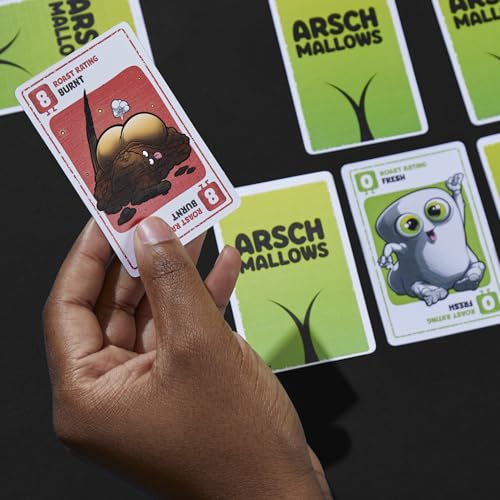 Hasbro Gaming Arschmallows Game | Marshmallow Butt Game | Funny Party Card Games for Teens, Adults, and Families | 2 to 6 Players | Indoor Summer Activities | Ages 13+ (Amazon Exclusive)
