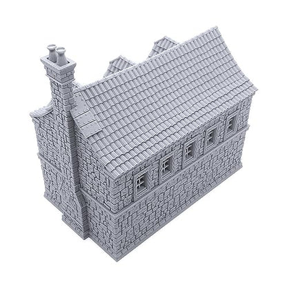 Ironhelm Barracks - DND Terrain Compatible with Dungeons and Dragons, 28mm Miniature Wargaming, Tabletop RPGs, Wargame Scenery
