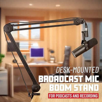 Gator Frameworks Deluxe Spring-loaded Desk-Mounted Microphone Boom Arm for Broadcasts, Podcasts, Content Creation, Live Streaming, & Similar Applications (GFWMICBCBM2000) - style: 2000 Series