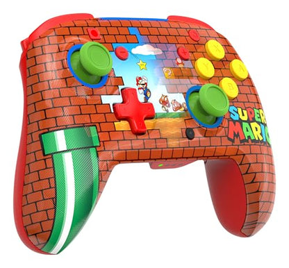 Turtle Beach Rematch Wireless Controller Mario Bricks Nintendo Switch 2 | Nintendo Switch Lite, OLED, Image Shifting Design, Rechargeable 40-Hr Battery, 2 Mappable Back Buttons, Mario Bricks Reveal - color: Mario Bricks Reveal