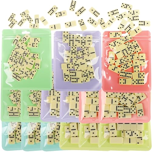 15 Pack Domino Game Set Double 6 Dominoes Classic Board Games Bulk for Adults Kids Educational Toys Chain Reaction Sets