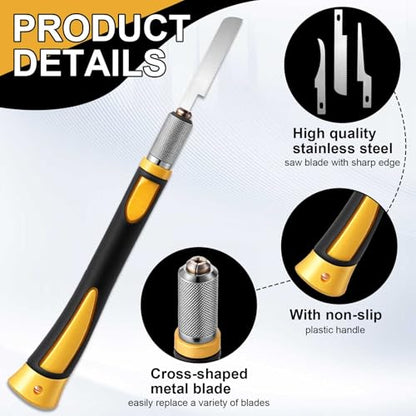 Honoson Mini Hand Saw Model Tools Small Hobby Saw Blades Kit with 9 Tiny Razor Hacksaw Blades for Miniatures, Modeling, DIY Crafts, Plastic Models, Wood(Yellow,Style 2) - color: Yellow, style: Style 2