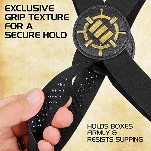 ENHANCE Tabletop Board Game Backpack (Dragon Green) + Board Game Bands - Bundle