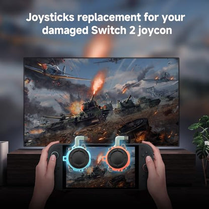 RGEEK Joystick Replacement Comaptible with Switch 2 Controller, Joysticks Repair Tool Kit for Switch 2 Accessory
