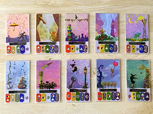 Canvas Board Game – Strategic Card Crafting Game for 1–5 Players | Create stunning works of art with Canvas using innovative transparent cards.