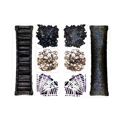 Caves - 24pc Double-Sided Cave & Terrain Pieces for Starters & Masters Alike - Roleplaying Objects for Dungeons & Dragons - Immersive Map Accessories for DND 5E, Pathfinder & Warhammer RPGs, USA Made