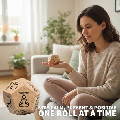 12-Sided Self-Care Decision Dice, Gifts for Him Her Men Women Boyfriend Girlfriend Husband Wife, Anniversary Birthday Wedding Holiday Gag Gift - Relaxing Couples & Family Activity Dice Game - style: Self-Care Dice