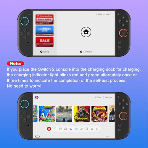 EXTREMECOOL Charging Dock Compatible with Nintendo Switch 2 (2025) for Joycon Controller, 4 in 1 Joypad Charger with Magnetic Design, Switch 2 Joy Con Fast Chagre Stand Station with USB C Cable - size: Vertical
