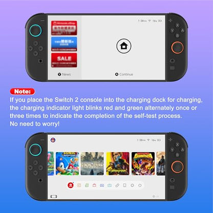 EXTREMECOOL Charging Dock Compatible with Nintendo Switch 2 (2025) for Joycon Controller, 4 in 1 Joypad Charger with Magnetic Design, Switch 2 Joy Con Fast Chagre Stand Station with USB C Cable - size: Vertical