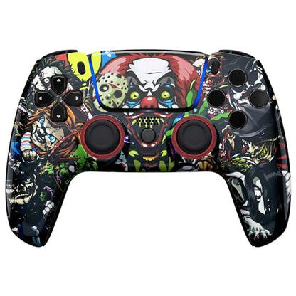 Custom Controllerzz Custom Wireless Controller Compatible with PS5 - Multiple Designs Available (PS5 Scary Party) - color: PS5 Scary Party