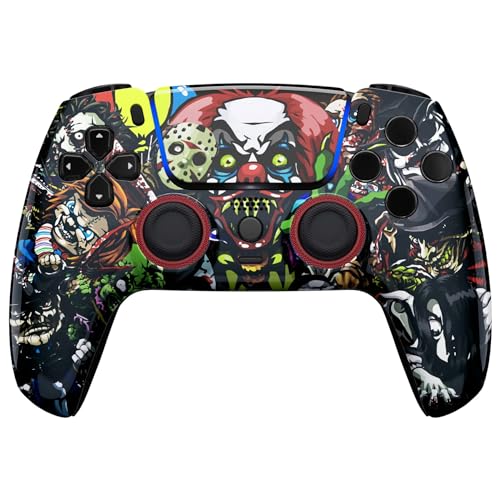 Custom Controllerzz Custom Wireless Controller Compatible with PS5 - Multiple Designs Available (PS5 Scary Party) - color: PS5 Scary Party