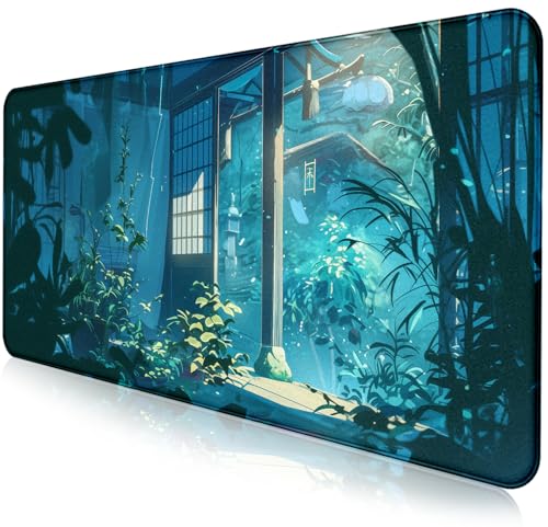 Tropical Plants XL Extended Gaming Keyboard Pad Computer Non Slip Mouse Pad | Large Extended Mouse Pad; Full Desk Coverage; Waterproof Coating; Stable Anti-Slide Base For Gaming, Office, Study Daily Use - color: Tropical Plants