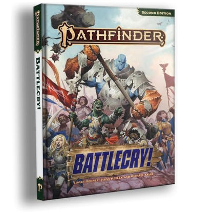 Pathfinder Battlecry! Hardcover, 2 New Classes, War & Combat | Ages 16+, Second Edition Remaster RPG Rulebook, 224 Pages, Tabletop Gaming