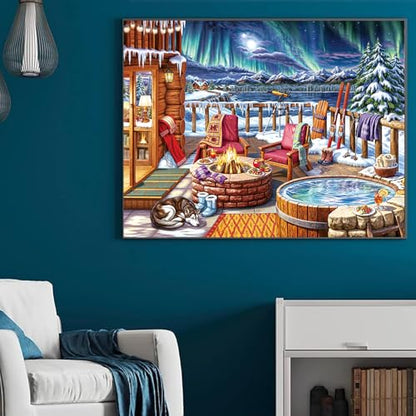 Christmas Jigsaw Puzzle for Adults - 1000 Pieces Winter Holiday Puzzle - Gift for Women & Mom - color: Winter Holiday-2