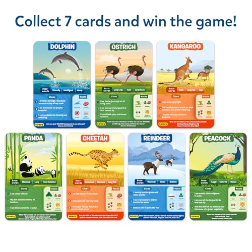 Skillmatics Guess in 10 Travel Game – Animal Planet, Gift for Boys & Girls | Educational Cards, Family Trivia Game, Travel Toy & STEM Board Game, Screen-Free Fun, Kids Ages 6, 7, 8, 9 and Up - style: 1. Animal Planet