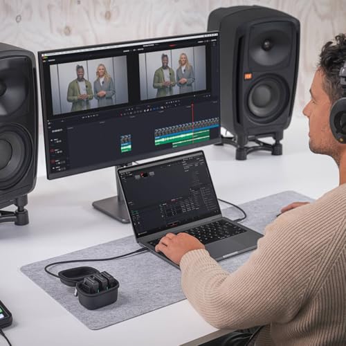 RØDE Wireless PRO Compact Wireless Microphone System with Timecode, 32-bit Float On-board Recording, 2 Lavalier Microphones and Smart Charge Case for Filmmaking and Content Creation | 32-Bit Float Onboard Recording, Timecode, Series Iv 2.4ghz, 32GB Tx Mem
