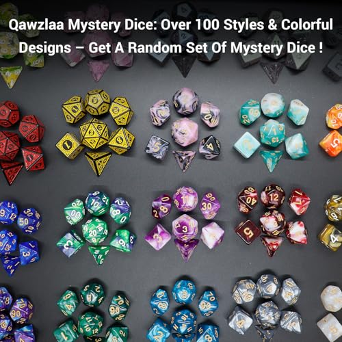 Mystery DND Dice Set, Dragon Egg & Dragon with 7pcs Polyhedral Dice,Over 100 Dice Styles Game Dice Suitable for Dungeons and Dragons,RPG,MTG,Role Playing Table Game - style: Dragon Egg Dice Set A