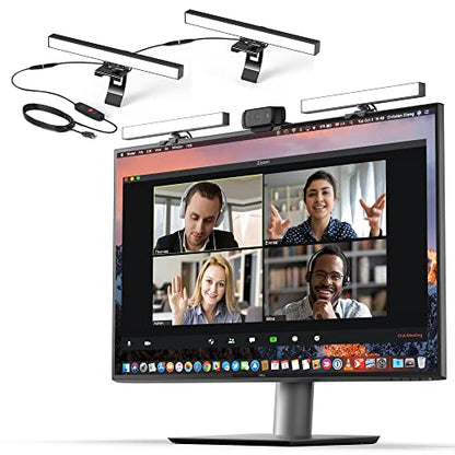 HumanCentric Video Conference Lighting - Webcam Light for Streaming LED | Monitor & Laptop Light for Video Conferencing, Zoom Lighting for Computer, Replace Ring Light for Zoom Meeting, Double Kit - size: Double Kit