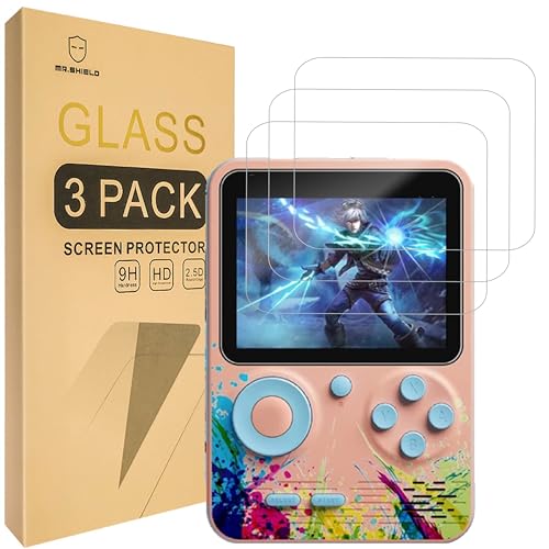 Mr.Shield Screen Protector for G5 Retro Handheld Game Console Tempered Glass [3 Pieces] [9H Hardness] Anti-scratch