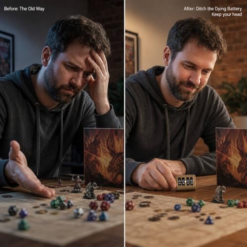 2PCS MTG Life Counter, 4-Digit Wheel Trackers Single/Dual Player Modes | Board Game Counter 0-9999 Single Player and 0-99 Dual Player Modes, for Card and Tabletop Games (Gold_2PCS) - color: Gold_2pcs