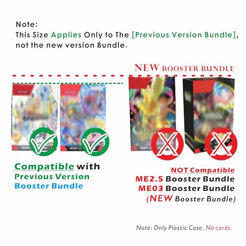 10PCS Plastic Protector Case For Booster Bundle/Build & Battle Foldable Clear Display Box Plastic Display Case Compatible with Booster Bundle Collectors Cards Protector - size: 10PCS