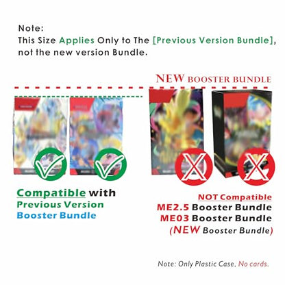 10PCS Plastic Protector Case For Booster Bundle/Build & Battle Foldable Clear Display Box Plastic Display Case Compatible with Booster Bundle Collectors Cards Protector - size: 10PCS