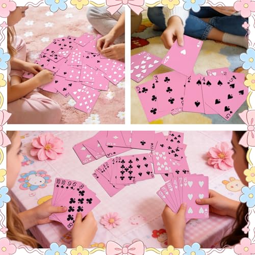 2 Decks Pink Playing Cards Pink Deck of Cards Theme Games Cards