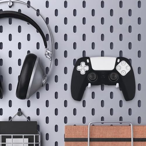 Baval Silicone Cover for Playstation 5 PS5 DualSense Wireless Controller | Scratch-resistant, Easy install, Silicone Construction, Portable Carrying Silicone Cover, Blacke Silicone Cover - color: Black Silicone Cover