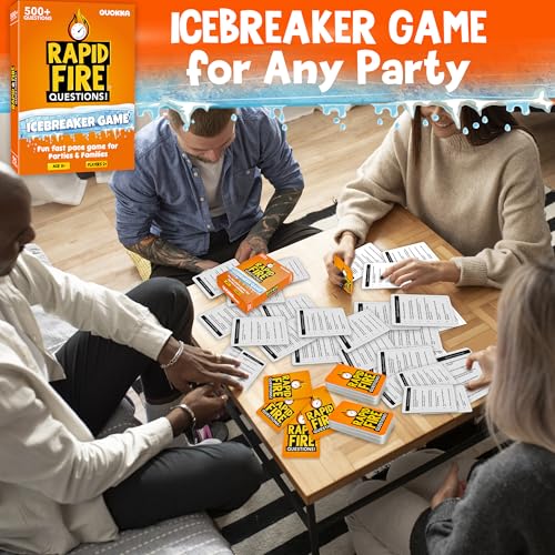 Quokka Icebreaker Cards with 500+ Questions - Adults Kids Family Conversation Cards Game - Break the Ice Family Game for Kids 8-12 - Perfect for Family or Adults Game Night I Travel Version | Break the Ice Cards for Kids and Adults with 500+ Questions - P