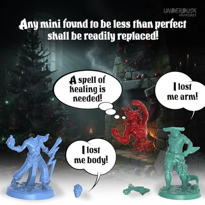 Underdusk Miniatures Master Gift Set - 229 Minis Included - Bulk Monsters, Unpainted D&D Miniatures, Dungeons and Dragons Minis, DND Figurines, Fantasy Tabletop D&D; Digital Stat Blocks Included