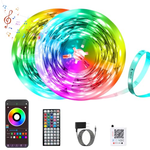 Led Lights for Bedroom 200FT Music Sync Color Changing Led Strip Lights | Remote and App Control, RGB Led Lights for Room, Christmas Decor (2*100FT)