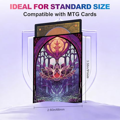 UAONO MTG Card Sleeves 100ct - Lotus - Art Card Sleeves Deck Protector, Clear Front & Matte Textured Back, Sleeves for Magic The Gathering - color: Lotus