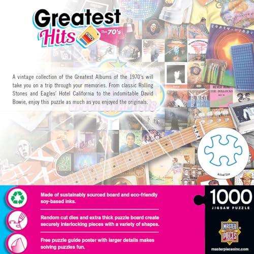 MasterPieces Greatest Hits - 70's 1000pc Puzzle - style: 70's Greatest Artists