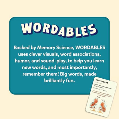 Skillmatics Vocabulary Flash Cards for Kids - Learn 100 Words with Wordplay, Visuals & Soundplay, Educational Gift for Ages 10, 11, 12, & Up, Screen-Free Language Game - style: Level 2
