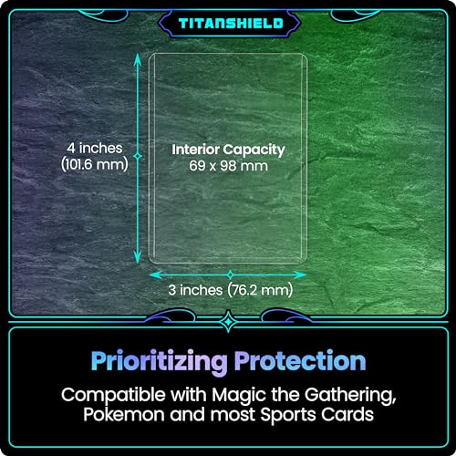TitanShield 3"x4" Platinum Quality Seamless Toploaders Top Loader Sleeves for Collectible Trading Cards Compatible with Pokemon MTG Kpop Photocards (200 ct.) - style: 200 ct.