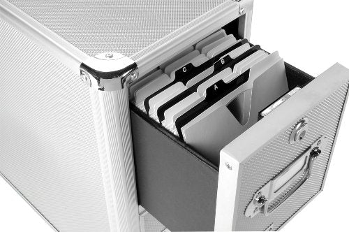 Vaultz A to Z CD and DVD Storage File Guides, 26 Guides per Box, Black (VZ01176)