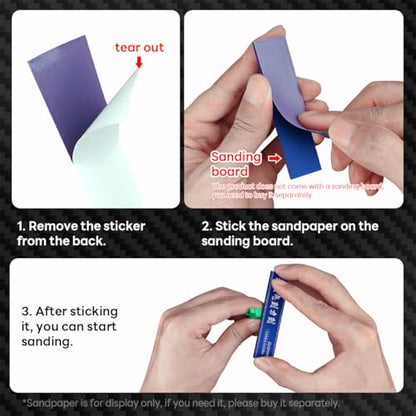 stedi Metal Sanding Sticks 4PCS, Hobby Model Tools for Gundam | Scale Military Model 3D Resin Parts, Wood, Perfect for Sanding Small Areas, Blue - style: 4PCS Metal Sanding Sticks