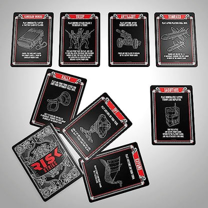 Hasbro Gaming Risk Strike Cards and Dice Game for Adults, Teens, and Kids, Quick-Playing Strategy Game, 2-5 Players, 20 Min. Average, Fun Summer Activities, Vacation Travel Essentials, Ages 10+