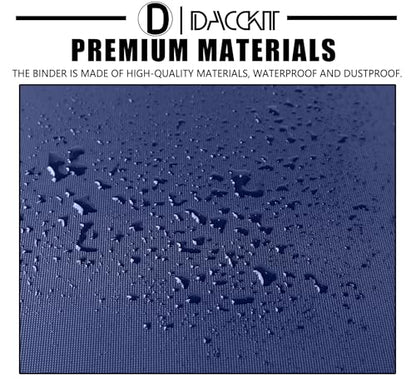 D DACCKIT Card Binder 16 Pocket - Fits 1024 Cards，Premium 4X4 Ringless Card Album with Sleeves for Trading Cards & Sports Cards（Model A，Navy Blue） - color: Navy Blue