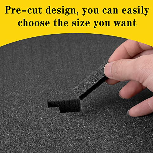 DECOHS 4 PCS Pick Apart Foam Insert- 2 Size Pick and Pluck Foam- Pluck Pre Cube Sheet Foams with Bottom Use for Board Game Box Cases Storage Drawer (Length 12 Inch) - size: 2 Sizes - 4 Pieces - Up to 12 inches