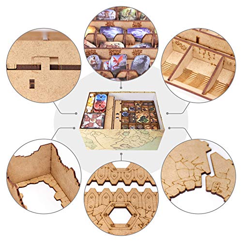 TowerRex Organizer for Gloomhaven and Forgotten Circles Expansion, Storage Insert for Gloomhaven, Board Game Accessories Upgrade