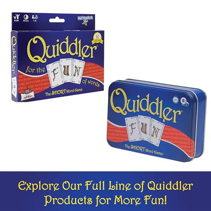 Quiddler Card Games for Kids - Collectors Tin, Playing Cards Word Games, 8+ | Collectors Tin, Award Winning, Family Game Night, Travel Games, Playing Cards Screen-Free - style: Quiddler