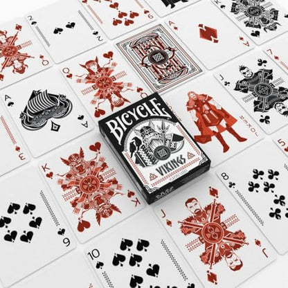 Bicycle Vikings Playing Cards Deck – Norse Mythology Inspired, Premium Collectible Cards with Odin, Thor, and Loki Art