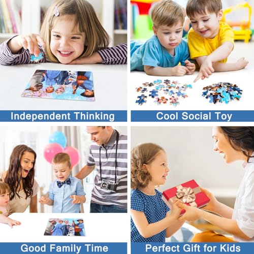 MZZOTOY Puzzles for Kids Ages 4-8, 60 Pieces Puzzles for Kids Ages 3-5 in a Metal Box Girls and Boys Learning Educational Jigsaw Puzzle Toys Gifts - color: B-frozen