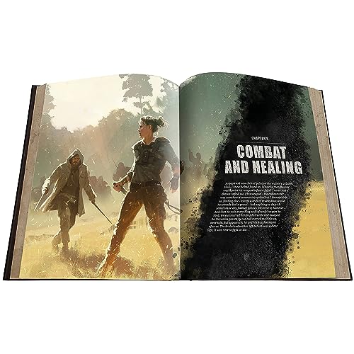 Free League Publishing The Walking Dead Universe RPG Core Rules, Fantasy Horror Adventure Roleplaying, Hardback RPG Book, Adults, Teens Ages 16+ - style: The Walking Dead Universe RPG Core Rules